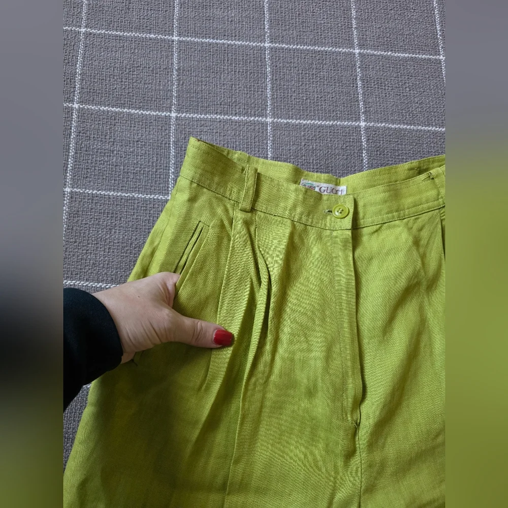 Vtg Gucci Linen Trousers - Picture 8 of 12